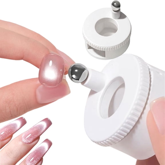 2026 New Rotating Cat Eye Magnet, Beginner-Friendly Nail Tool with Uniform Magnetic Force, Easy DIY Glossy Cat Eye Effect