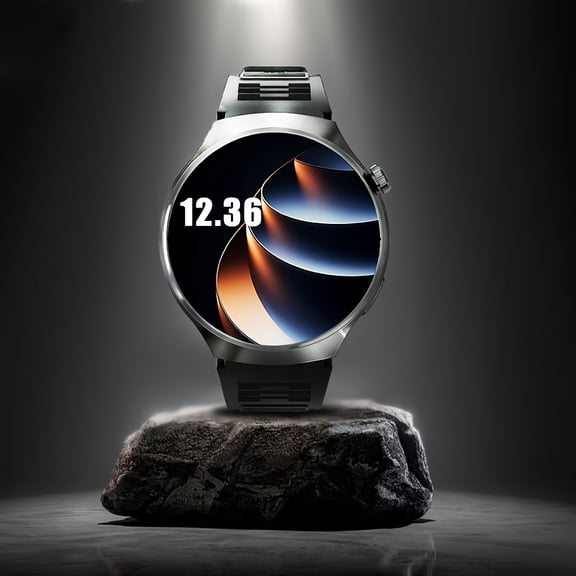 2026 New Round Smart Watch with Zinc Alloy Case, Bluetooth Calling & Music Playback, Step & Activity Tracker, USB Rechargeable Lithium Polymer Battery, Compatible with iPhone & Android