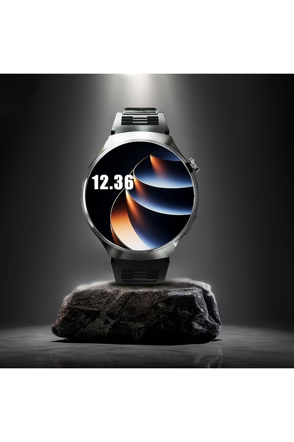 2026 New Round Smart Watch with Zinc Alloy Case, Bluetooth Calling & Music Playback, Step & Activity Tracker, USB Rechargeable Lithium Polymer Battery, Compatible with iPhone & Android
