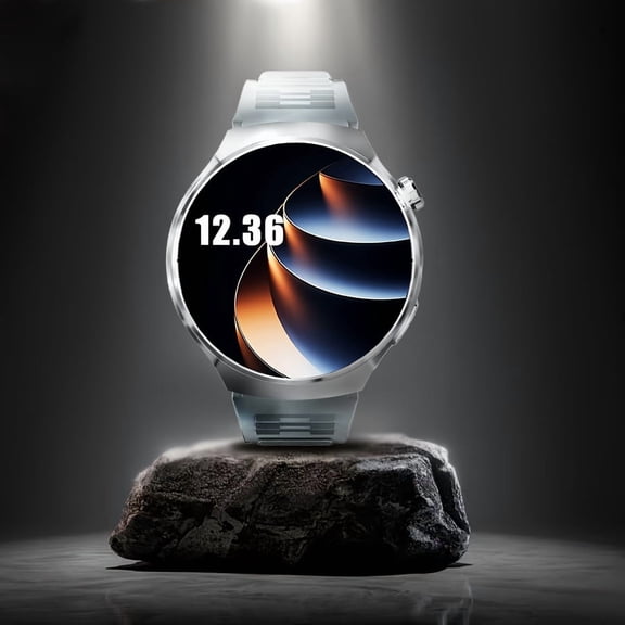 2026 New Round Smart Watch with Zinc Alloy Case, Bluetooth Calling & Music Playback, Step & Activity Tracker, USB Rechargeable Lithium Polymer Battery, Compatible with iPhone & Android