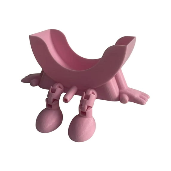 2026 New Scrub Sponge Holder,Cute Hanging Scrub Sponges Holder with Drainage,3D Printing Funny Sponges Stand for Kitchen Sink - (Pink)