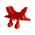 thumbnail image 1 of 2026 New Scrub Sponge Holder,Cute Hanging Scrub Sponges Holder with Drainage,3D Printing Funny Sponges Stand for Kitchen Sink - (Red), 1 of 8