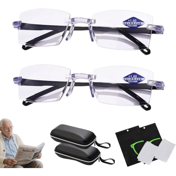 2026 New Self Intelligent Dual Focus Glasses, Precision Vision Aid Tool, Precision Vision Aid Glasses