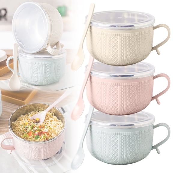 2026 New Set of (3) 25-Oz Mug Meals W/Lid-Its, 25 Oz Mug Meals with Lids, For Coffee, Soups, Stews, Ideal Gift Set 25 oz mug with lid meal mugs with lids 25 oz mug meals with lids