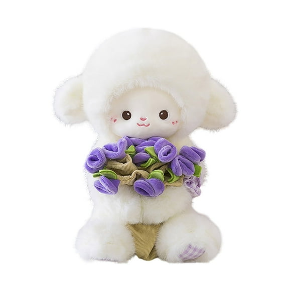 2026 New Sheep Plush Toys, Stuffed Animals Toys Sheep Soft Pillow Toys, Soft Hugging Sleeping Pillow Best Birthday Gifts for Holiday Xmas Easter for Friend and Family (Sheep, Purple)