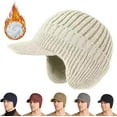 thumbnail image 1 of 2026 New Sherum Cozy Head Beanie,Fanyil Cozy Head Beanie,Beanie Winter Hat with Brim and Ear Flaps,Beanie Knitted Hat with Fleece Lining, Warm Ear Protection,for Unisex, 1 of 8