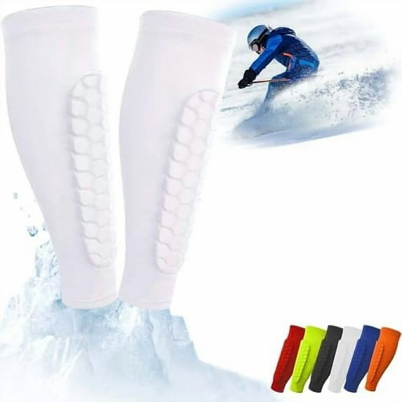 2026 New Shin Soccer,ski Guards Shin Pads,Breathable Elastic Slip on Ski Shields with Honeycomb Pads