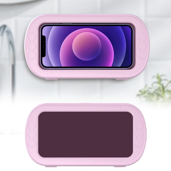 2026 New Shower Phone Holder, IPX6 Waterproof + Anti-Fog Film Protects 4-7" Phones While You Bathe or Watch Tv, Hd Touch-Sensitive Tpu Window Red