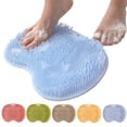 thumbnail image 1 of 2026 New Silicone Shower Foot Scrubber Mat, Foot Back Cleaning Pad, Shower Foot Scrubber Mat with Non-Slip Suction Cups, 1 of 7