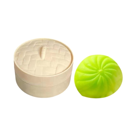 2026 New Simulated Bun With Steamer Super Soft, Mystery Decompression Slime Toys,Stress Relief for Everyone Anxiety Relief,2 Inch