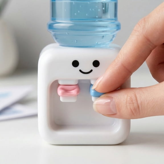 2026 New Simulated Cute Mini Water Dispenser Design, Super Soft ,Mystery ,Stress Relief for Everyone Anxiety Relief,2.9*1.5 In.