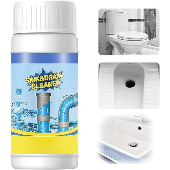 2026 New Sink Drain Cleaner, Multi-functional Sink and Drain Cleaner Powder Cleaning, for Toilet Kitchen (1PC)