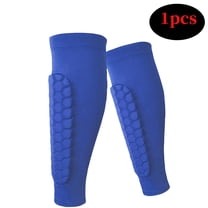 2026 New Skiing Shin Guards Pads Socks,Calf Compression Sleeve with Honeycomb Pads,Breathable Elastic Anti-Collision for Skiing & Snowboarding(Blue)