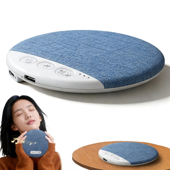 2026 New Sleep Pillow Speaker, Bluetooth Pillow Speaker with White Noise Timer Wireless Sleep Aid with Stereo Bass Private Sleep Headphones(Style A)