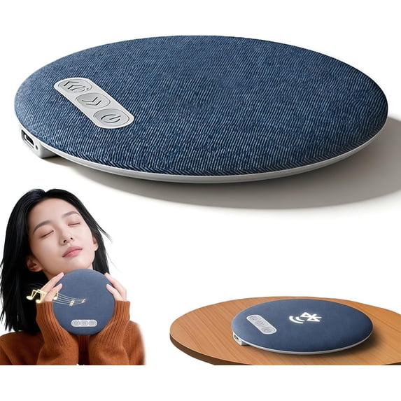 2026 New Sleep Pillow Speaker, Bluetooth Pillow Speaker with White Noise Timer Wireless Sleep Aid with Stereo Bass Private Sleep Headphones for Adult