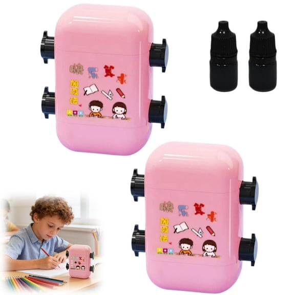 2026 New Smart Math Roller Stamp with Paper, Brain Improvement Device for Kids, 2 in 1 Maths Roller Addition Subtraction Multiplication Division, for Classroom & Home Use(2pcs)Q