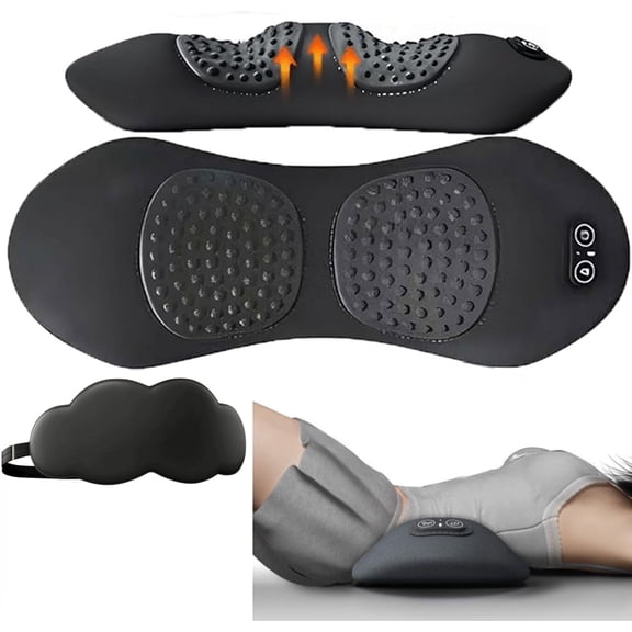 2026 New Smooth - Spine Triple Fusion Back Massager, Smooth - Spine Massager, Original Therava™ 3-in-1 Back Massager, Mysoothelab 3 in 1 Back Massagers, with Traction, Vibration & Heat (Dark Gray)