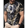 thumbnail image 1 of 2026 New Snakeskin Craft Men's 3D Printed Short Sleeve T-Shirt 3D Shirt High Quality Printed Large Size T-Shirt Top Light and Breathable Polyester Fabric Men's and Women's Printed Short Sleeves, 1 of 6