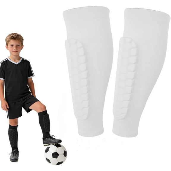 2026 New Soccer Shin Guards Shin Pads for Kids Youth Adult, Breathable & Comfortable | Washable | Lightweight Protective Calf Compression Sleeve with Honeycomb Pads