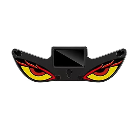 2026 New Solar Demon Eye LED Car Window Light, Dynamic Breathing Effect Rear Windshield Decoration with Dual Charging for SUV Truck, Wireless Suction Cup Mount