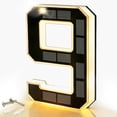 2026 New Solar LED Illuminated House Numbers, 9 Inch Waterproof Light ...