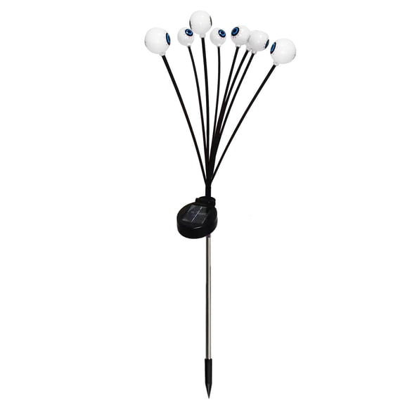 2026 New Solar Powered String Eyeball Lamp Halloween Ghost Eye Ground Lamp Outdoor Courtyard Holiday Party Decoration