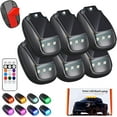 thumbnail image 1 of 2026 New Solar RGB LED Strobe Light for Car Roof - 8 Colors, Remote Control, Waterproof Wireless, for Trucks, Motorcycles & Night Driving, 1 of 9