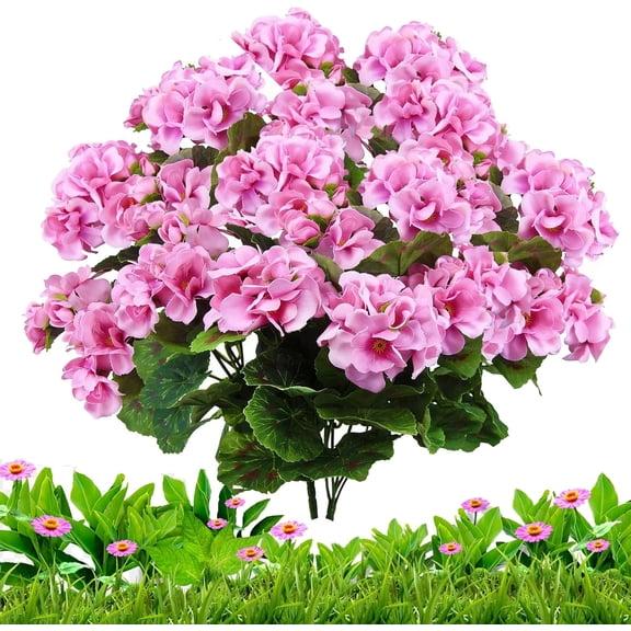 2026 New Spring Porch Refresh Hydrangea, 14" UV Resistant Artificial Outdoor Flowers, DIY Color Faux Hydrangea Flowers for Outdoors, Realistic Hydrangeas Plants for Spring Porch Refresh Decor (F, 5)