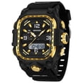thumbnail image 1 of 2026 New Square Digital Watches for Men  Waterproof Unique Rectangle Watch Stopwatch Countdown Alarm Analog Silicone Strap, 1 of 8