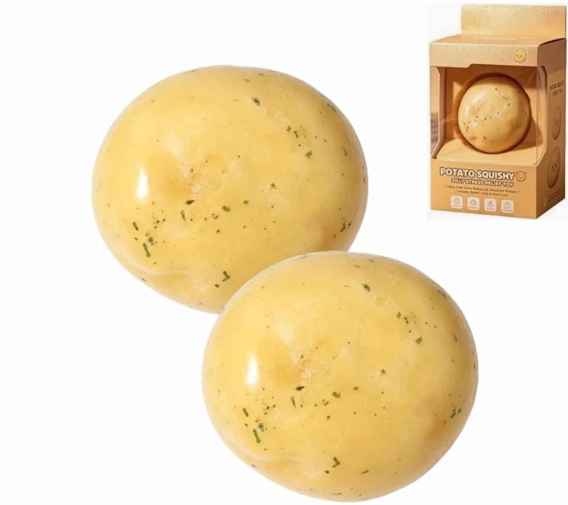 2026 New Squishy Potato, Non-Rebound Fake Food Stress Ball, Soft Dough Texture Squeeze Toy for Adults (2Pcs)