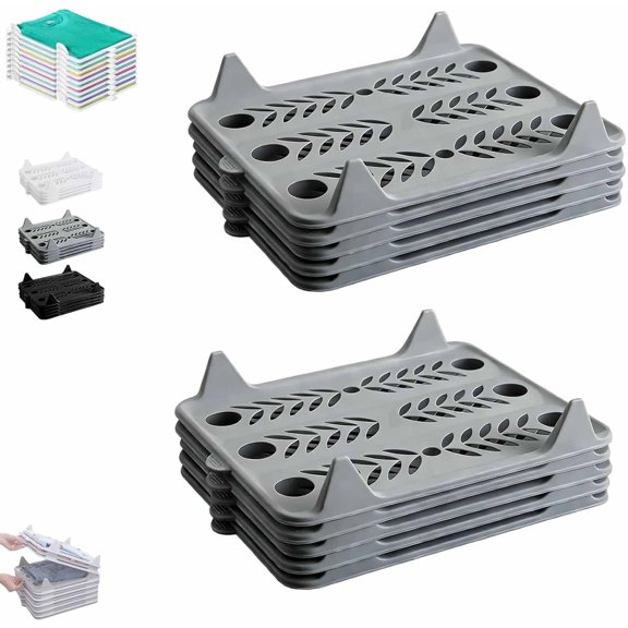 2026 New Stackable Closet Clothes Organizer – Detachable Lazy Folding T-Shirt Storage, Space-Saving Breathable Design for Wrinkle-Free Garments