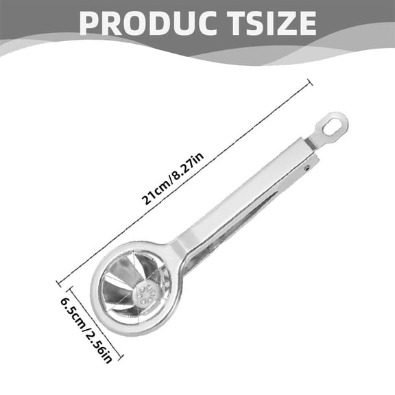 2026 New! Stainless Egg Slicer Wedger Cutter Divides Hard Boiled Eggs Into 6 Equal in One Action 1 Stainless Steel Egg Cutter Kitchen Tool Clearance!