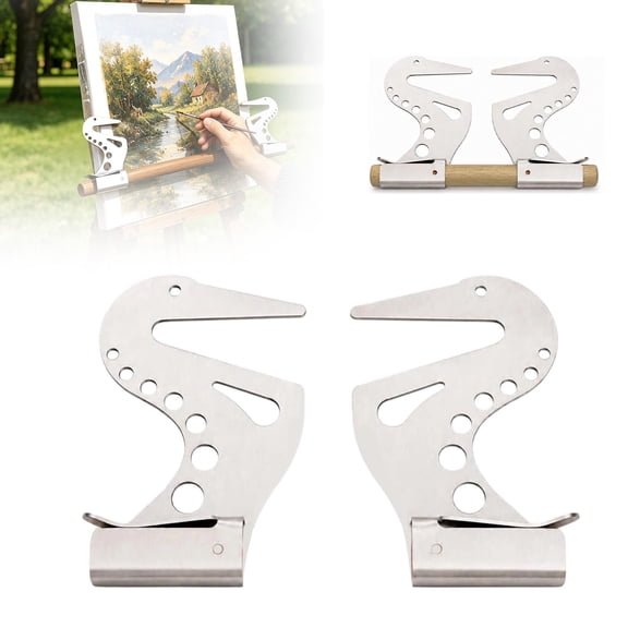 2026 New Stainless Steel Artist Hand Rest Bridge, Adjustable Ergonomic Wrist Support Holder for Oil Painting Sketch Calligraphy Art Creation,White