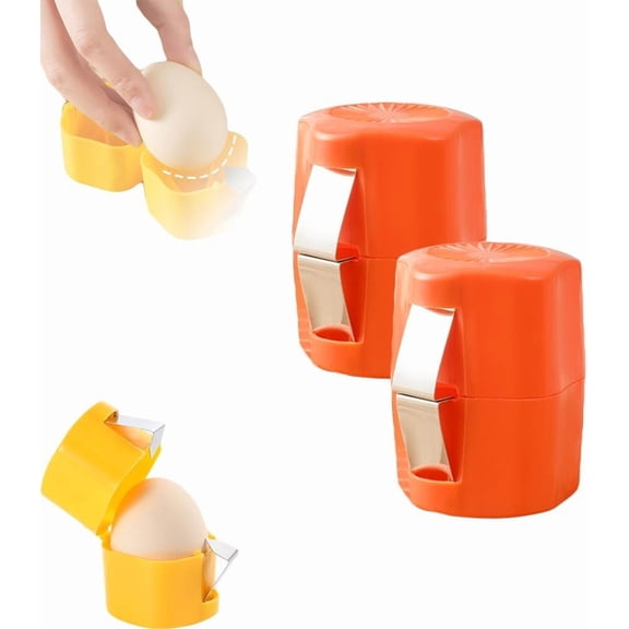 2026 New Stainless Steel Egg Opener, Egg Shell Separator & Cracker Tool for Raw & Hard Boiled Eggs, Multifunctional Kitchen Gadget