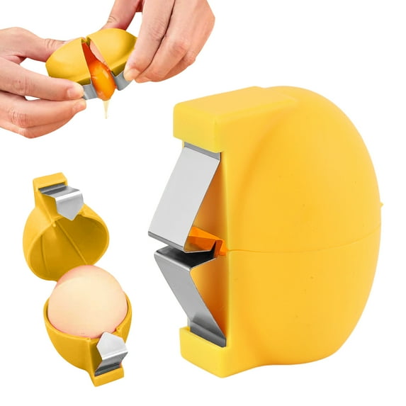 2026 New Stainless Steel Egg opener, Egg Peeler Separator for Raw Eggs Cracker Tool Cutter Kitchen Gadgets