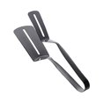 thumbnail image 1 of 2026 New Stainless Steel Grill Clamp, Stainless Steel Double-Sided Shovel Clip, 304 Kitchens Tongs Food Flip Clip, Multipurpose Grill Clamp for Outdoor Grilling and Kitchen Cooking(Black,9.8x0.8"), 1 of 9