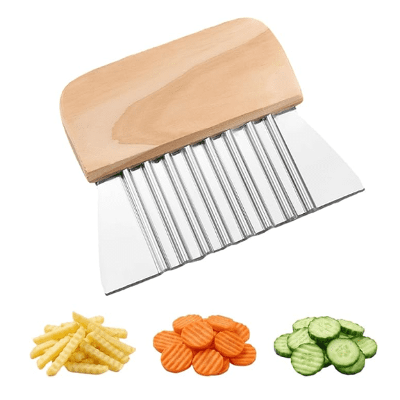 2026 New Stainless Steel Vegetable Ripple Cutter, Multi-Functional Wavy Cutting Knife for Potato Carrot and Home Kitchen Vegetable Carving