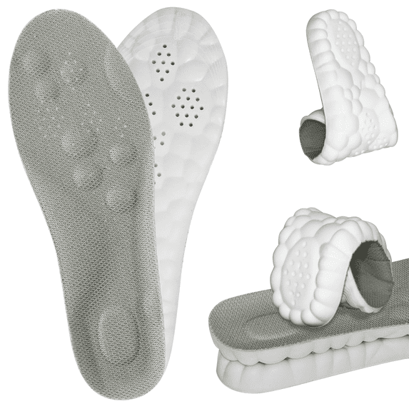 2026 New 4D Cloud Insoles for Men Women,Super Soft Memory Foam Insoles with Arch Surpport & Cushioned Comfort Fits All Shoe Types