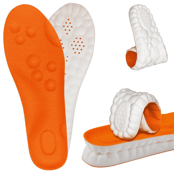 2026 New 4D Cloud Insoles for Men Women,Super Soft Memory Foam Insoles with Arch Surpport & Cushioned Comfort Fits All Shoe Types