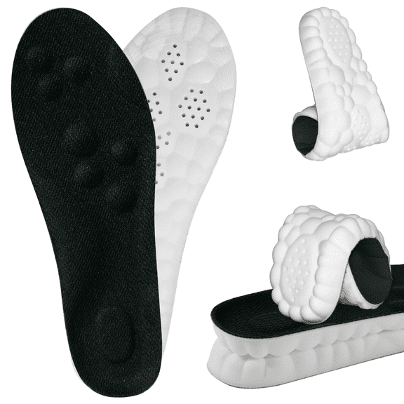 2026 New 4D Cloud Insoles for Men Women,Super Soft Memory Foam Insoles with Arch Surpport & Cushioned Comfort Fits All Shoe Types