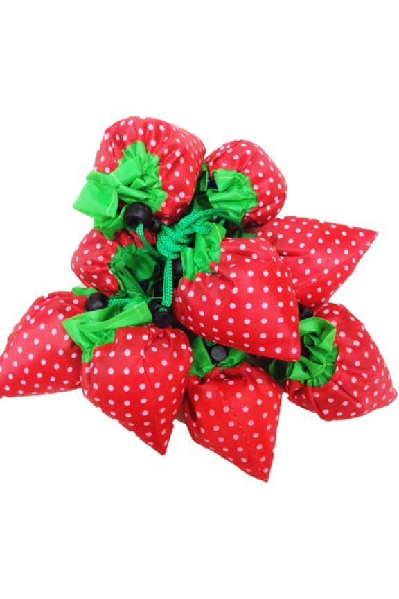 2026 New Strawberry Reusable Bags, Durable And Wear-Resistant, Machine Washable And Hand Washable, Available In Multiple Colors