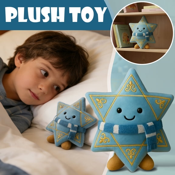 2026 New Stuffed Doll Toys, Plushies Pillow Plush Toys, Hanukkah Comfort Plush Toy - Soft Support Companion, Cuddly Festival-Themed Stuffed Friend for Birthdays, Holidays, Xmas and Party Gifts