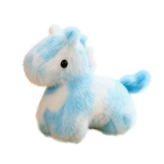 2026 New Stuffed Horse Toys, New Year Gift Cute Horse Plush Toys, Huggable Plushies Pillow Sleeping Dolls, Soothing Toys, Birthday Gifts, Valentine's Day Gifts, Huggable Day Gifts (Horse, Blue)