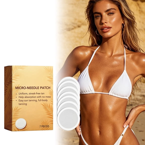 2026 New Sun-Free Glow Micro Tanning Patch  Face & Body, Streak-Free Tan, 3Boxes
