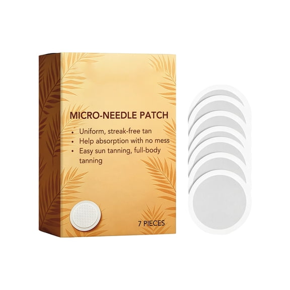 2026 New Sunlight Free Glow Micro Tanning Patch  Face & Body, Streak-Free Tan (7 Patches/Box)