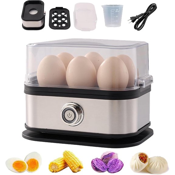 2026 New Sunny Side Up Egg Maker, Sunny Side Master Egg Cooker 6 Egg Capacity, Soft, Medium, Hard Boiled, Poacher, Stainless Steel Electric Rapid Eggs Cooker With Auto Shut-Off (1 PCS)