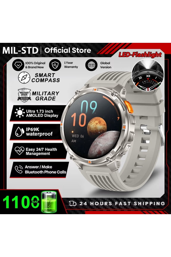 2026 New T-Rex3 Pro GPS Tracker 1100mAh Smartwatch Men 120-Day Standby Clock Rugged Outdoor Sport 10ATM Waterproof Call Watches