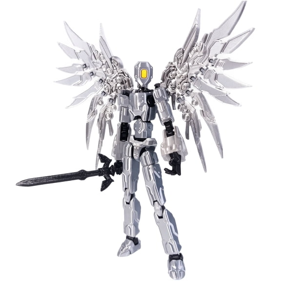 2026 New T13 Action Figure Set with Dragon, 3D Printed Multi-Jointed Movable Nova 13 Dummy Robot, Titan 13 Action Figures Collectors Desktop Decorations for Game Lovers