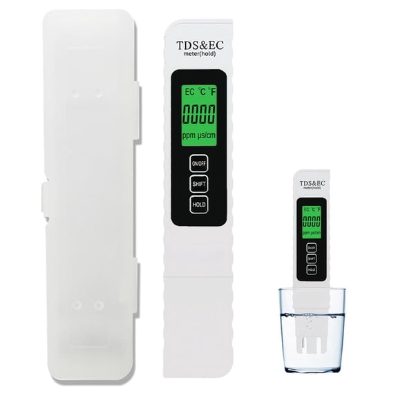2026 New TDS Meter Digital Water Tester, TDS EC & Temperature Meter, 0-9990PPM Digital Water Tester with Display & ATC for Drinking Water Aquariums Swimming Pool