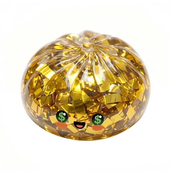 2026 New The Golden Ticket Mystery Dumpling Blind Box-Golden Starlight Chase Version Squishies Dumpling,Golden Squishies Bun The Starlight Dumpling